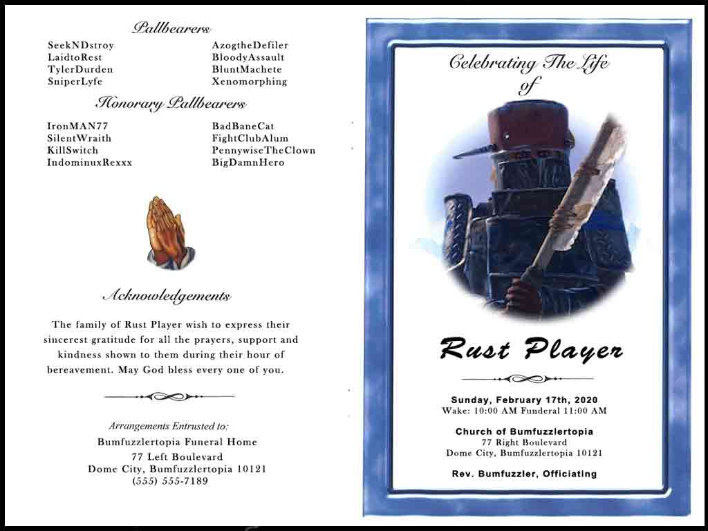Rust Player Obituary