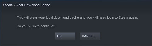 Steam Support :: Clear download cache